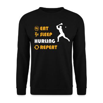Hurling - gift for men and women - Unisex Pullover - Schwarz - Vorne - Alina (178cm) & Michal (187cm)