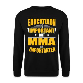 MMA EST IMPORTANTER - Sweat-shirt Unisexe - noir - Devant - Alina (178cm) & Michal (187cm)