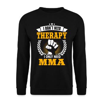 Mma - Unisex Sweatshirt - black - Front - Alina (178cm) & Michal (187cm)