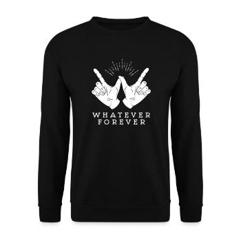 Peu importe ce qui ne vous dérange jamais - Sweat-shirt Unisexe - noir - Devant - Alina (178cm) & Michal (187cm)