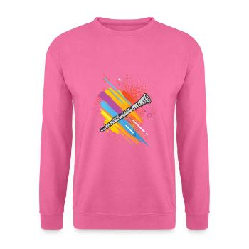 Joueur de clarinette Clarinettiste Clarinet Art Gift - Sweat-shirt Unisexe - rose - Devant