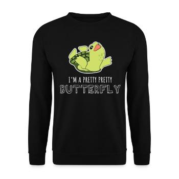Cute Funny Turtle Sea Turtles Gift Turtle Lover - Unisex Sweatshirt - black - Front - Alina (178cm) & Michal (187cm)