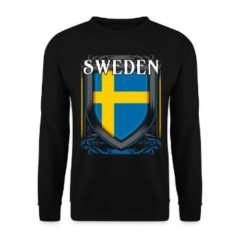 Schweden - Unisex Pullover - Schwarz - Vorne - Alina (178cm) & Michal (187cm)
