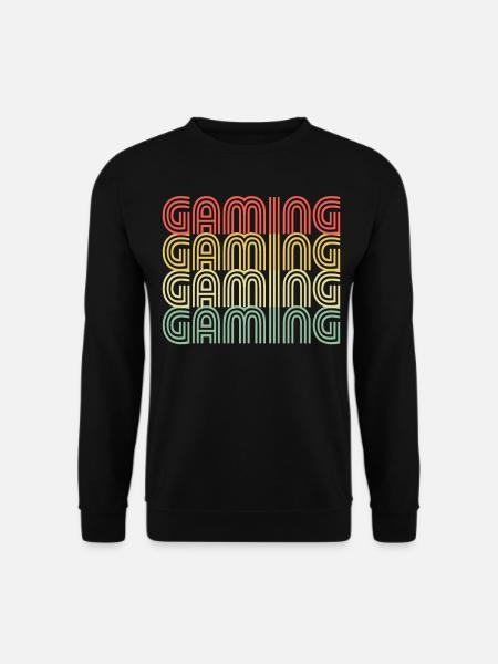 Gaming Retro Design - Unisex Pullover - Schwarz