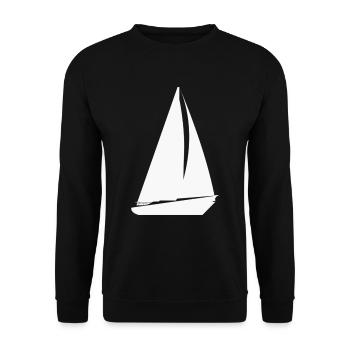 Segelschiff - Unisex Pullover - Schwarz - Vorne - Alina (178cm) & Michal (187cm)