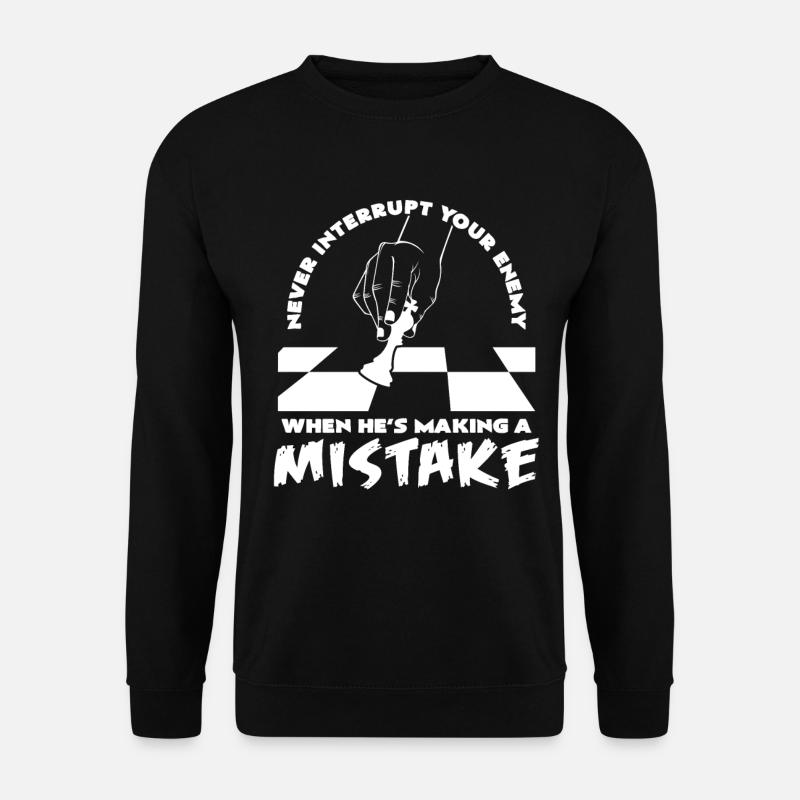 échecs - Sweat-shirt Unisexe - noir