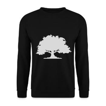Nature tree - Unisex Sweatshirt - black - Front - Alina (178cm) & Michal (187cm)