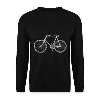 bicycle - Unisex Sweatshirt - black - Front - Alina (178cm) & Michal (187cm)