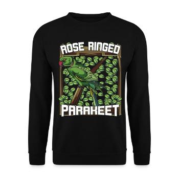 perroquet - Sweat-shirt Unisexe - noir - Devant - Alina (178cm) & Michal (187cm)