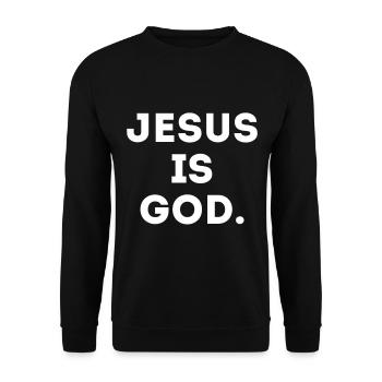 Jésus - Sweat-shirt Unisexe - noir - Devant - Alina (178cm) & Michal (187cm)