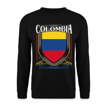 Kolumbien - Unisex Pullover - Schwarz - Vorne - Alina (178cm) & Michal (187cm)