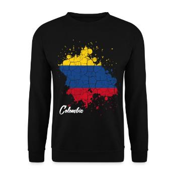 Kolumbien - Unisex Pullover - Schwarz - Vorne - Alina (178cm) & Michal (187cm)
