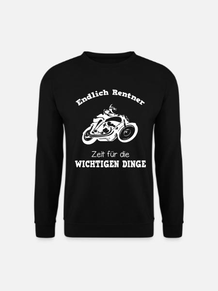 Renter Motorrad Ruhestand - Unisex Pullover - Schwarz