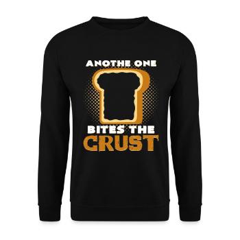 Toasted bread pun - Unisex Sweatshirt - black - Front - Alina (178cm) & Michal (187cm)