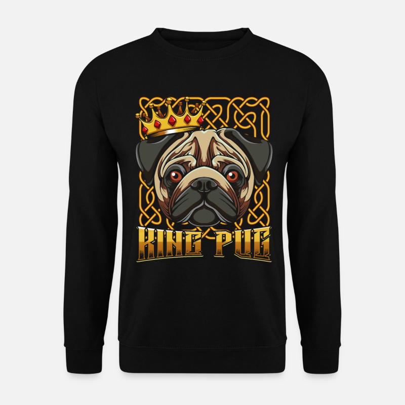 pug - Unisex Sweatshirt - black