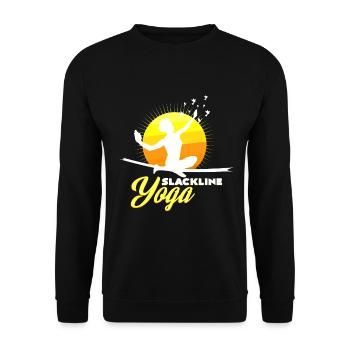 Slackline - Unisex Pullover - Schwarz - Vorne - Alina (178cm) & Michal (187cm)