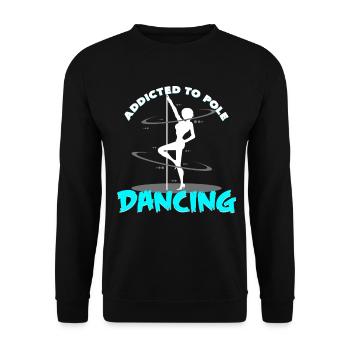 Pole Dance - Unisex Pullover - Schwarz - Vorne - Alina (178cm) & Michal (187cm)