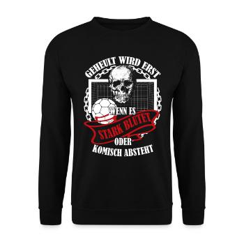 Est hurlé seulement quand il saigne abondamment - Sweat-shirt Unisexe - noir - Devant - Alina (178cm) & Michal (187cm)