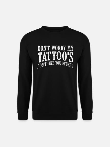 Tätowierung Tattoo Hautbemalung Körperbemalung - Unisex Pullover - Schwarz