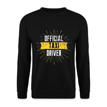 Moniteur de conduite de taxi - Sweat-shirt Unisexe - noir - Devant - Alina (178cm) & Michal (187cm)