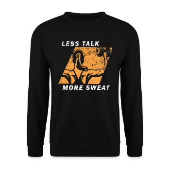 préparateur physique - Sweat-shirt Unisexe - noir - Devant - Alina (178cm) & Michal (187cm)