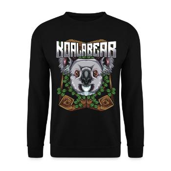 Koalabär - Unisex Pullover - Schwarz - Vorne - Alina (178cm) & Michal (187cm)