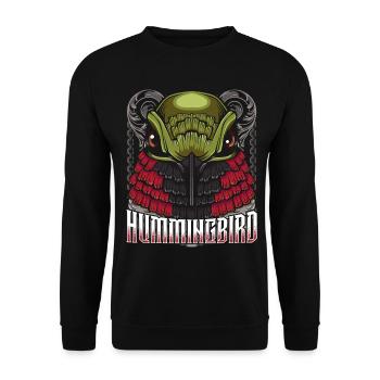 Kolibri - Unisex Pullover - Schwarz - Vorne - Alina (178cm) & Michal (187cm)