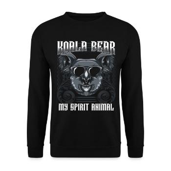 Koalabär - Unisex Pullover - Schwarz - Vorne - Alina (178cm) & Michal (187cm)