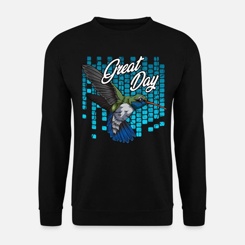 Modern Hummingbird | Hummingbirds wilderness gift - Unisex Sweatshirt - black