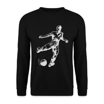 Soccer - Unisex Sweatshirt - black - Front - Alina (178cm) & Michal (187cm)