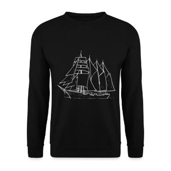 Schiff - Unisex Pullover - Schwarz - Vorne - Alina (178cm) & Michal (187cm)