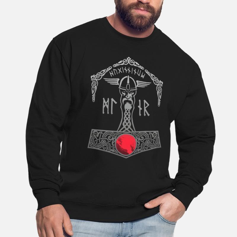 Thor Hammer Mjölnir Walhalla Vikings Men Thors Unisex Sweatshirt