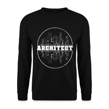 Architect - Unisex Sweatshirt - black - Front - Alina (178cm) & Michal (187cm)