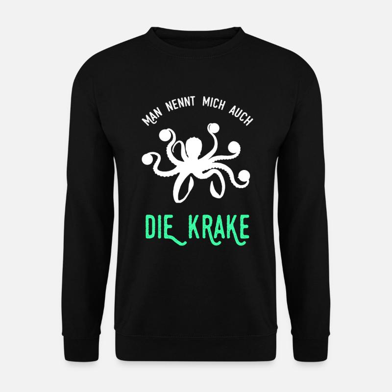 Krake Torwart Torhüter Fußball Handball - Unisex Pullover - Schwarz