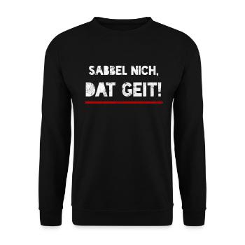 Sabbel Nich Norddeutschland Ostfriese Norden - Unisex Pullover - Schwarz - Vorne - Alina (178cm) & Michal (187cm)