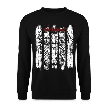 Lévrier irlandais - Sweat-shirt Unisexe - noir - Devant - Alina (178cm) & Michal (187cm)