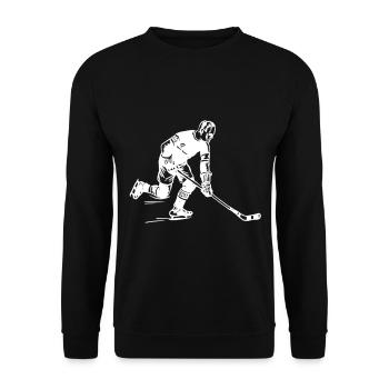 hockey - Sweat-shirt Unisexe - noir - Devant - Alina (178cm) & Michal (187cm)