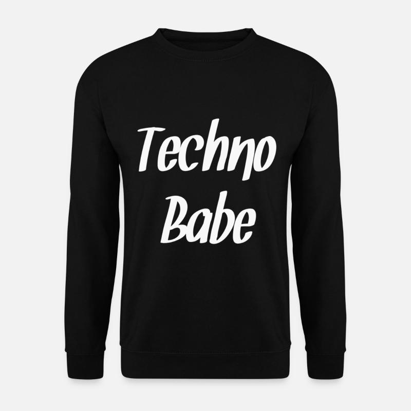 Techno - Unisex Pullover - Schwarz