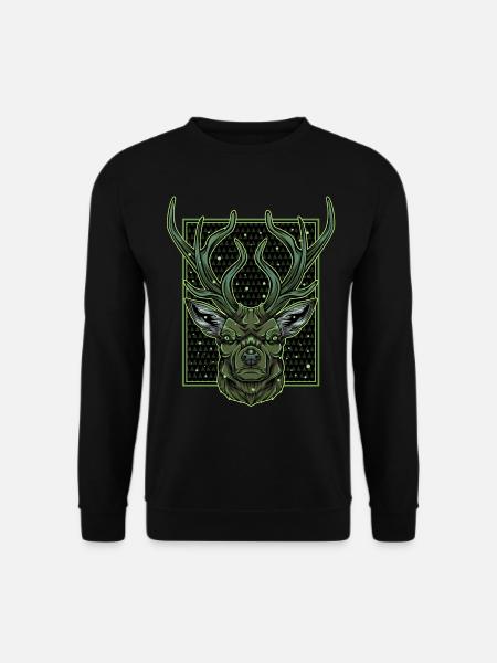 Hirschgeweih - Unisex Pullover - Schwarz