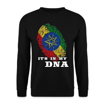 Ethiopia - It's in my DNA - Unisex Sweatshirt - black - Front - Alina (178cm) & Michal (187cm)