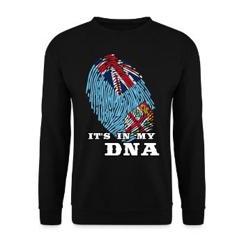 Fiji - It's in my DNA - Unisex Sweatshirt - black - Front - Alina (178cm) & Michal (187cm)