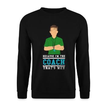 Entraîneur entraîneur - Sweat-shirt Unisexe - noir - Devant - Alina (178cm) & Michal (187cm)