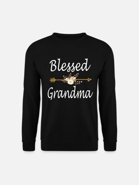 Blessed Grandma Shirt Gift For Grandma - Unisex Sweatshirt - black