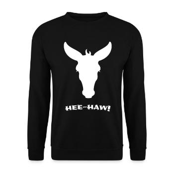 donkey donkey mule - Unisex Sweatshirt - black - Front - Alina (178cm) & Michal (187cm)