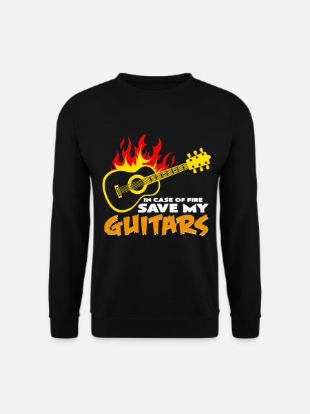 guitars - Unisex Sweatshirt - black