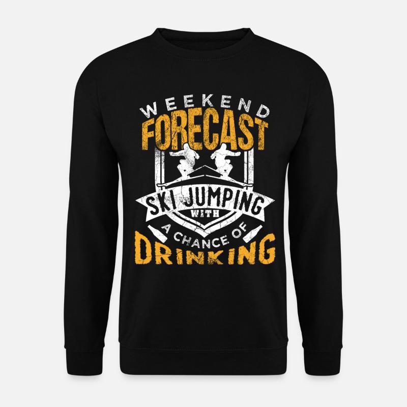 Ski Springen - Unisex Pullover - Schwarz