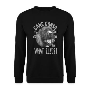 Cane Corso Quoi d’autre ? Chien chienfeet moloss - Sweat-shirt Unisexe - noir - Devant - Alina (178cm) & Michal (187cm)