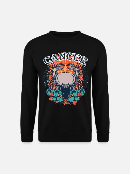 Team Cancer Zodiac Gift Gift Idea - Unisex Sweatshirt - black