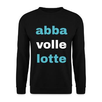 but full lotte - Unisex Sweatshirt - black - Front - Alina (178cm) & Michal (187cm)