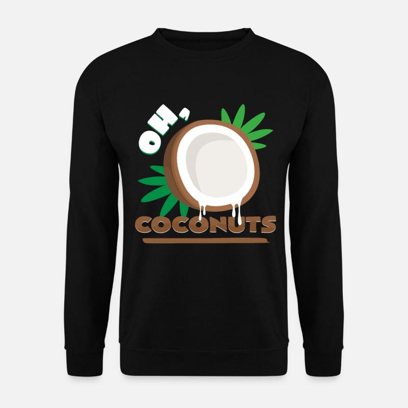 Kokosnuss - Unisex Pullover - Schwarz
